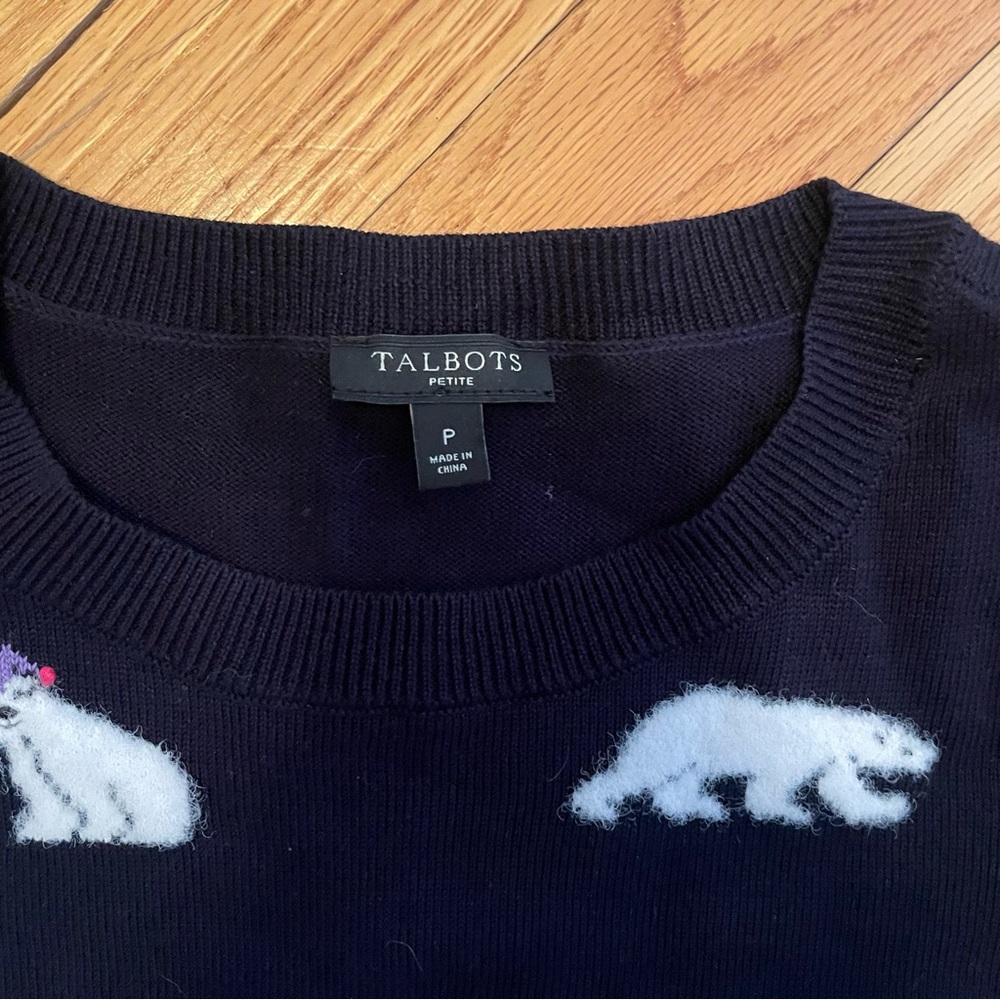 Talbots Polar Bear Sweater Cute!!!!!!! - Picture 4 of 5
